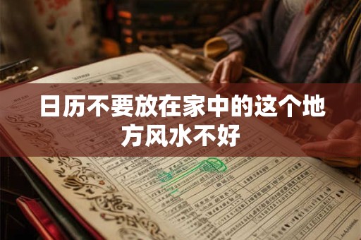 日历不要放在家中的这个地方风水不好