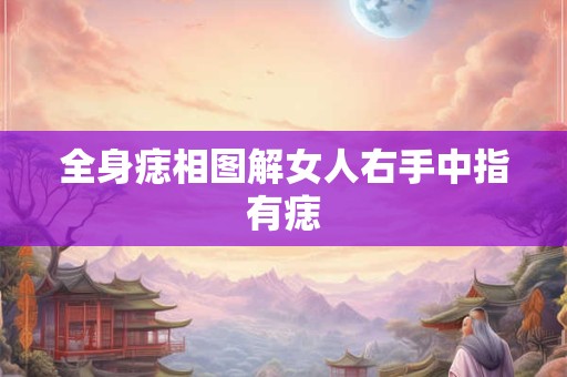全身痣相图解女人右手中指有痣