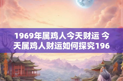 1969年属鸡人今天财运 今天属鸡人财运如何探究1969年出生的人今日运势