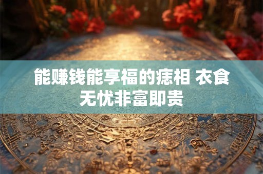 能赚钱能享福的痣相 衣食无忧非富即贵
