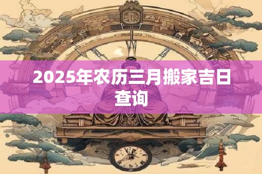 2025年农历三月搬家吉日查询