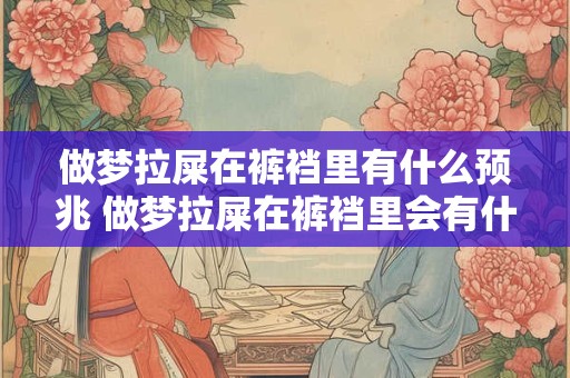 做梦拉屎在裤裆里有什么预兆 做梦拉屎在裤裆里会有什么预示或者预兆呢