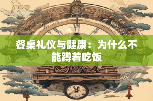 餐桌礼仪与健康：为什么不能蹲着吃饭