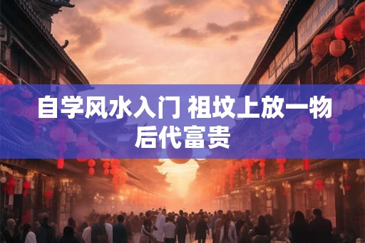 自学风水入门 祖坟上放一物后代富贵