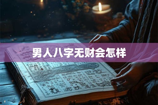 男人八字无财会怎样