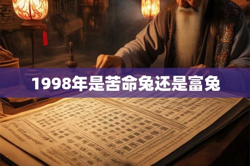 详细阅读:1998年是苦命兔还是富兔 1998年是苦命兔还是富兔