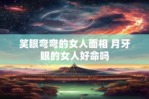 笑眼弯弯的女人面相 月牙眼的女人好命吗