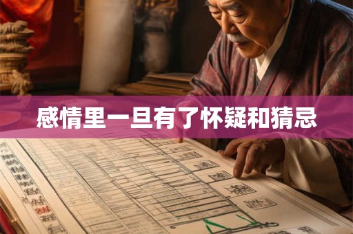 感情里一旦有了怀疑和猜忌