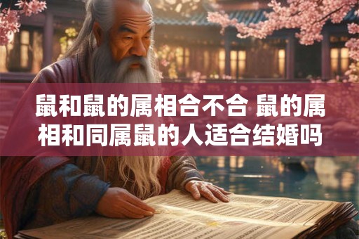 鼠和鼠的属相合不合 鼠的属相和同属鼠的人适合结婚吗