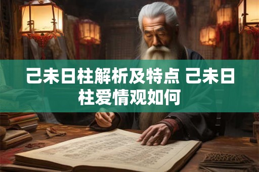 己未日柱解析及特点 己未日柱爱情观如何
