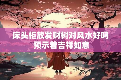 床头柜放发财树对风水好吗 预示着吉祥如意