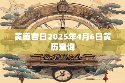 黄道吉日2025年4月6日黄历查询