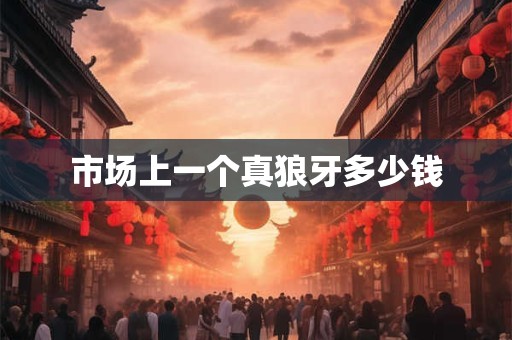 市场上一个真狼牙多少钱