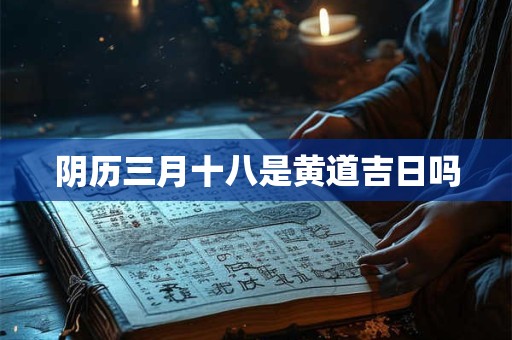 阴历三月十八是黄道吉日吗
