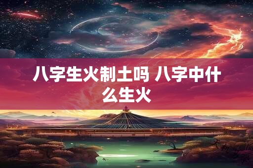 八字生火制土吗 八字中什么生火