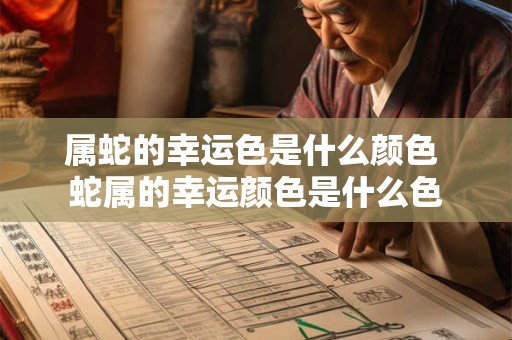 属蛇的幸运色是什么颜色 蛇属的幸运颜色是什么色