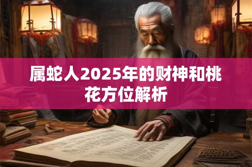 属蛇人2025年的财神和桃花方位解析