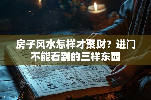 房子风水怎样才聚财？进门不能看到的三样东西