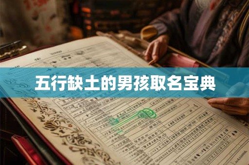 五行缺土的男孩取名宝典