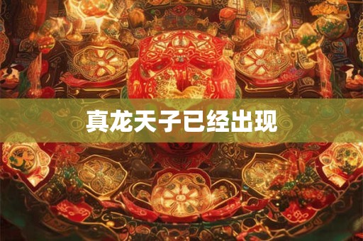 真龙天子已经出现