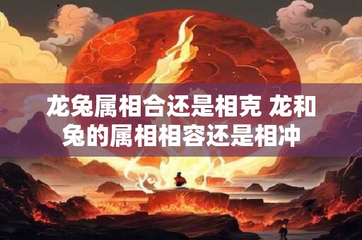 龙兔属相合还是相克 龙和兔的属相相容还是相冲