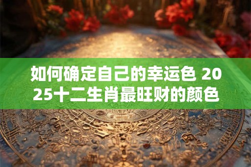 如何确定自己的幸运色 2025十二生肖最旺财的颜色