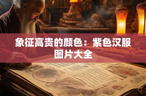 象征高贵的颜色：紫色汉服图片大全