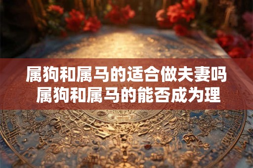 属狗和属马的适合做夫妻吗 属狗和属马的能否成为理想夫妻