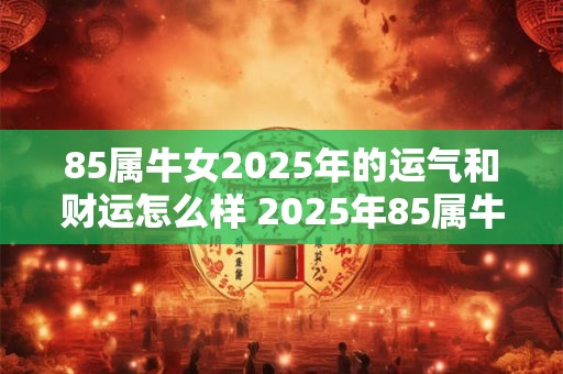 85属牛女2025年的运气和财运怎么样 2025年85属牛女的运势和财运如何