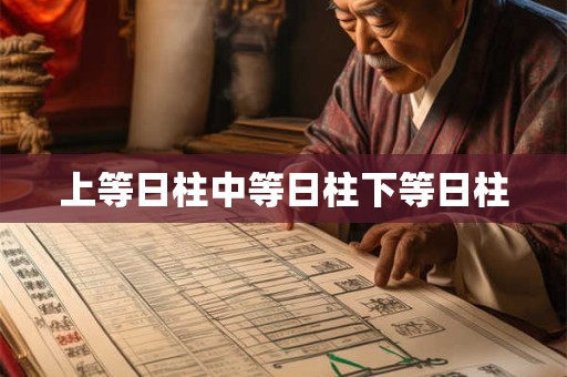 上等日柱中等日柱下等日柱