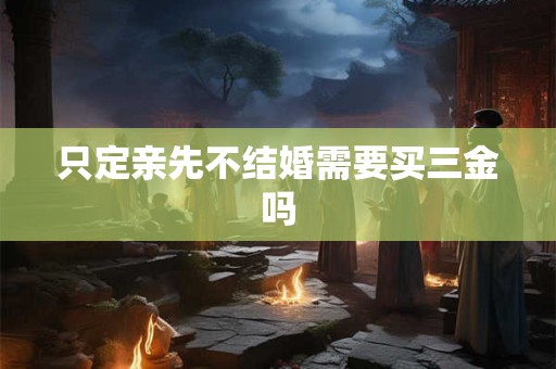 只定亲先不结婚需要买三金吗