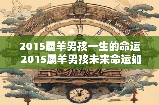2015属羊男孩一生的命运 2015属羊男孩未来命运如何
