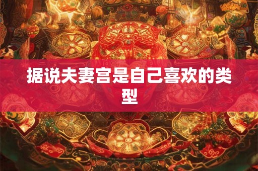 据说夫妻宫是自己喜欢的类型