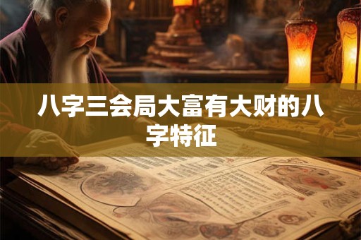 八字三会局大富有大财的八字特征
