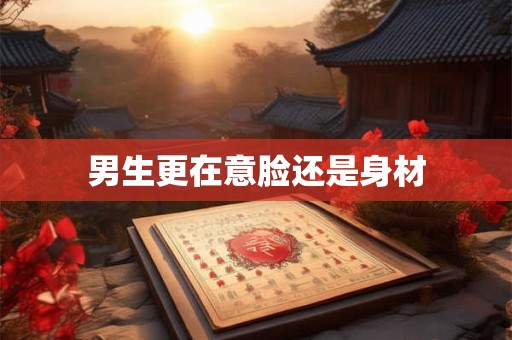 男生更在意脸还是身材