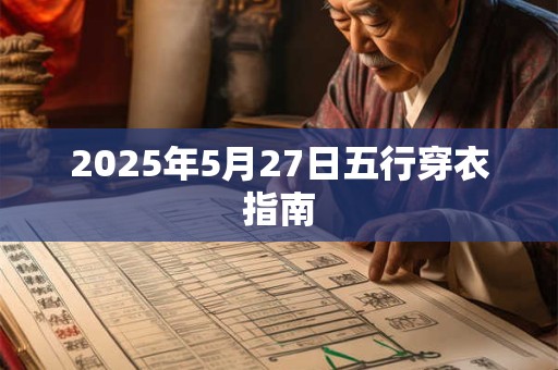 2025年5月27日五行穿衣指南