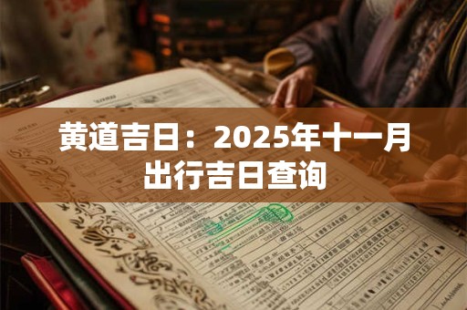黄道吉日：2025年十一月出行吉日查询