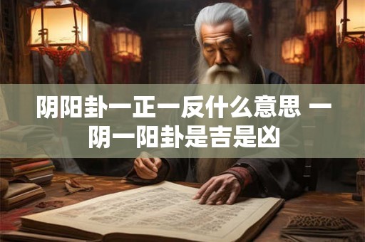 阴阳卦一正一反什么意思 一阴一阳卦是吉是凶