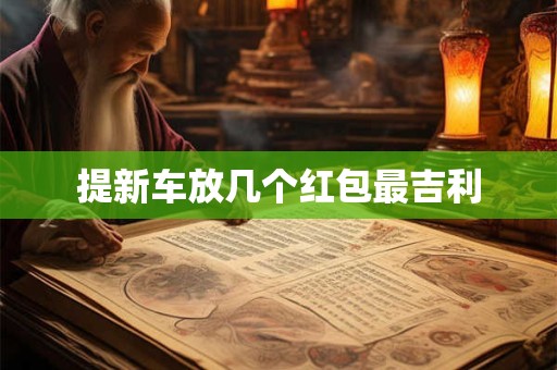 提新车放几个红包最吉利