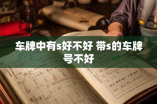 车牌中有s好不好 带s的车牌号不好