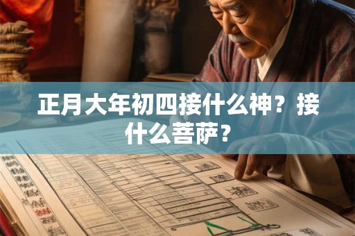 正月大年初四接什么神？接什么菩萨？