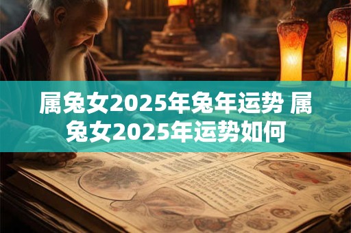 属兔女2025年兔年运势 属兔女2025年运势如何