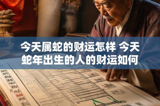 今天属蛇的财运怎样 今天蛇年出生的人的财运如何