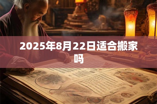 2025年8月22日适合搬家吗