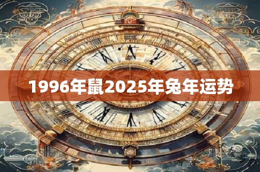 1996年鼠2025年兔年运势