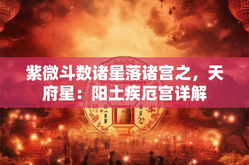 紫微斗数诸星落诸宫之，天府星：阳土疾厄宫详解