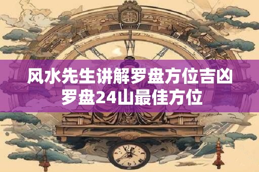 风水先生讲解罗盘方位吉凶 罗盘24山最佳方位
