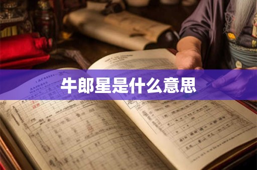 牛郎星是什么意思