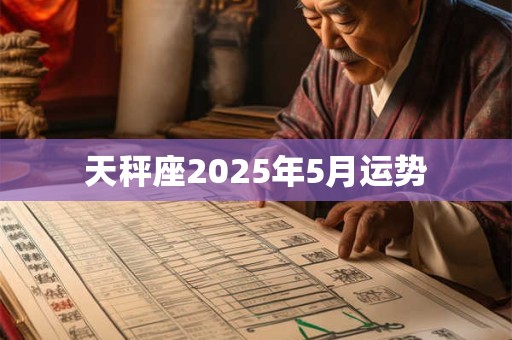 天秤座2025年5月运势