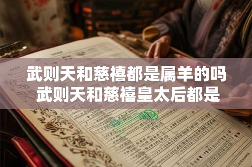 武则天和慈禧都是属羊的吗 武则天和慈禧皇太后都是属羊的吗